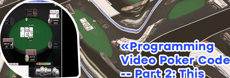 Video poker training software